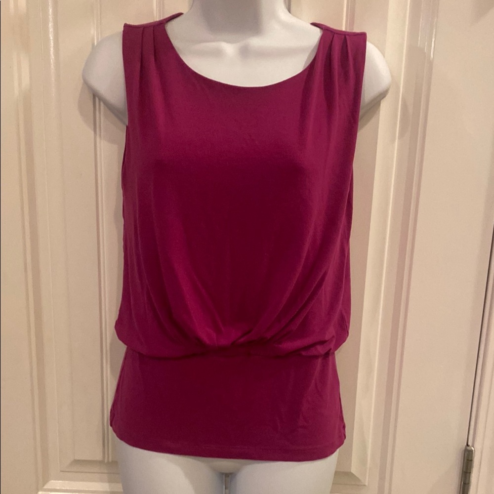 🔥5/$20🔥 Pink Wrap Tank Top with Scoop Neckline